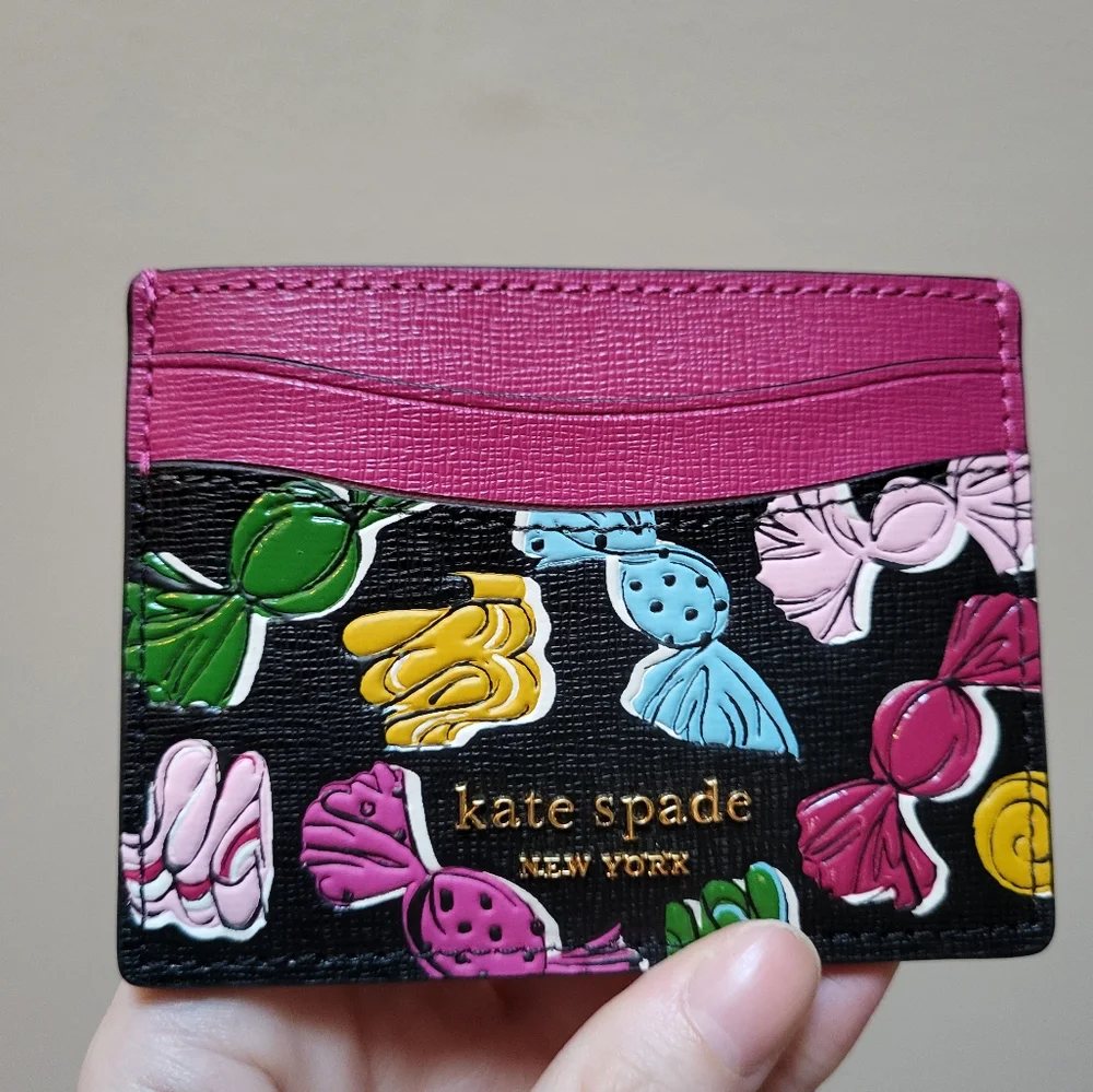 NWT! 🥳HOST PICK!🥳 Kate Spade ♠️ Embossed Candies Cardholder! - Picture 1 of 6